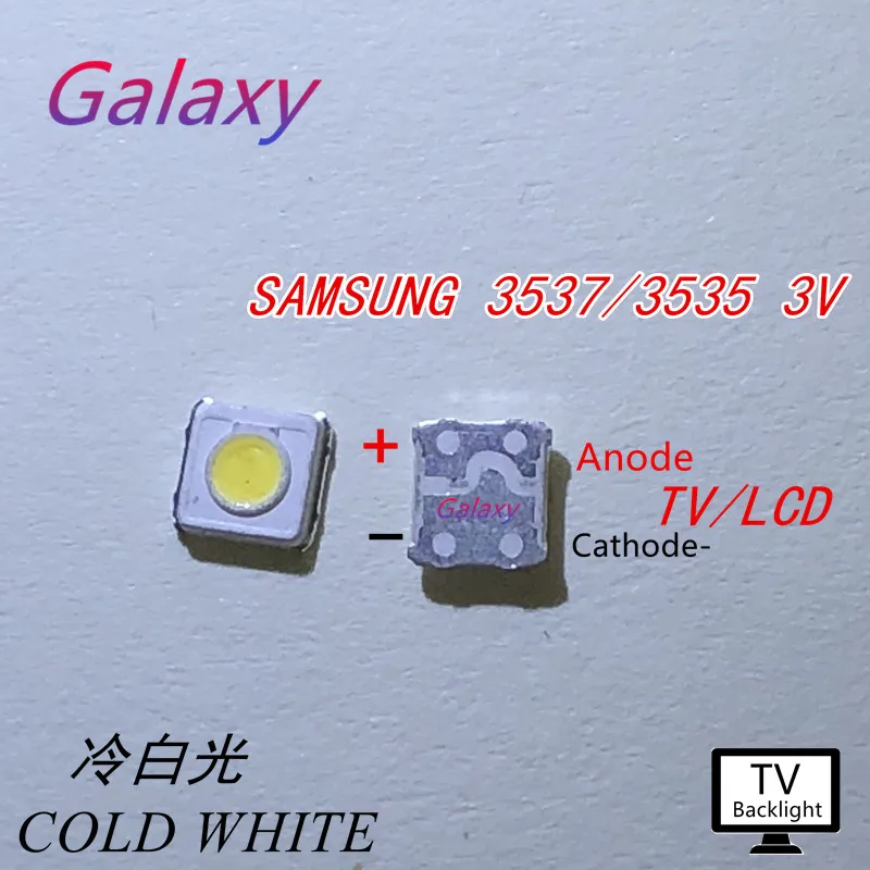 200pcs/SAMSUNG LCD TV repair led backlight strip light 3537 lamp beads 3535 cool white 1w 3v FOR | Освещение