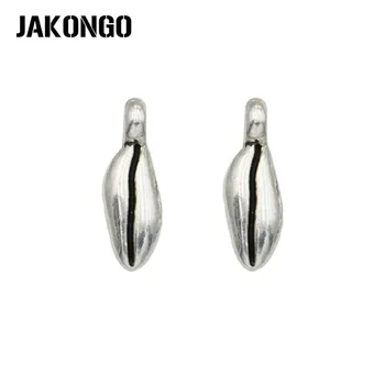 JAKONGO Antique Silver Plated Coffee Beans Charms Pendant for Jewelry Making Bracelet Accessories DIY Handmade 17x6mm 20PCS/lot
JAKONGO Antique Silver Plated Coffee Beans Charms Pendant for Jewelry Making Bracelet Accessories DIY Handmade 17x6mm 20PCS/lot