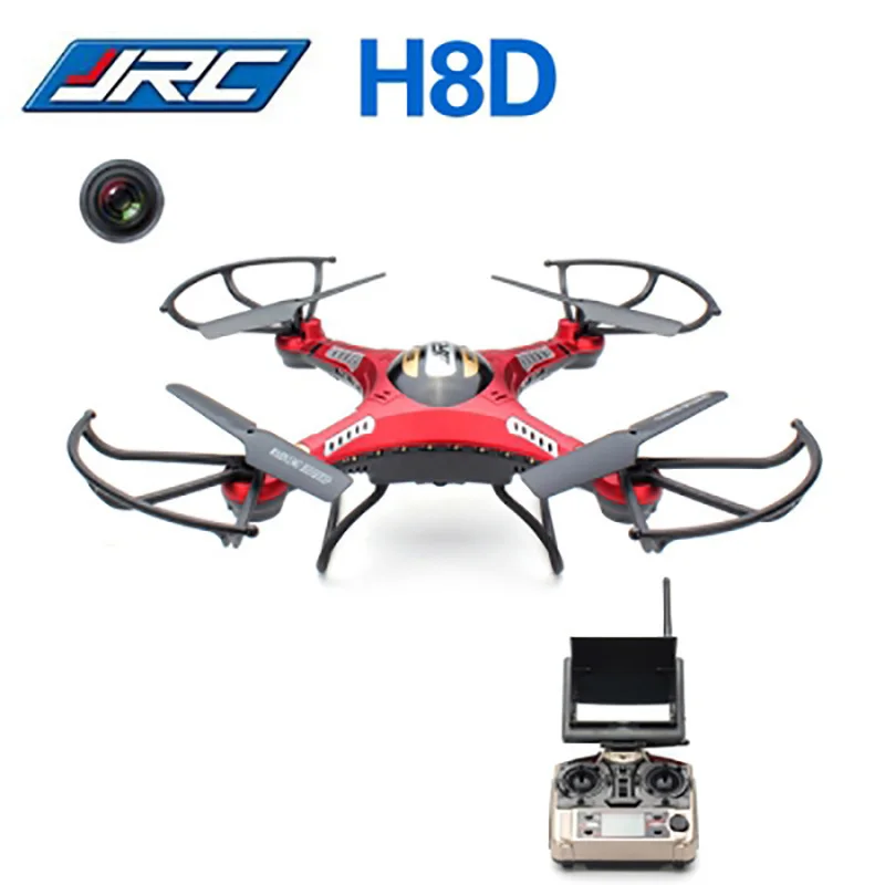 

JJRC H8D 2.4Ghz 5.8G FPV RC Quadcopter Drone with 2MP Camera FPV Monitor Display RTF RC helicopter Headless Mode One Key Return