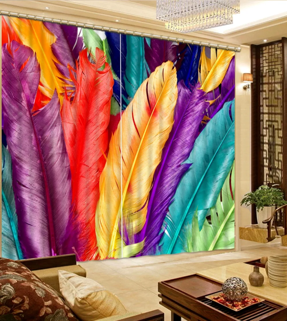 3d curtains High Quality Customize size Modern Fashion 3D Home Decor Beautiful colorful feather custom curtain
3d curtains High Quality Customize size Modern Fashion 3D Home Decor Beautiful colorful feather custom curtain