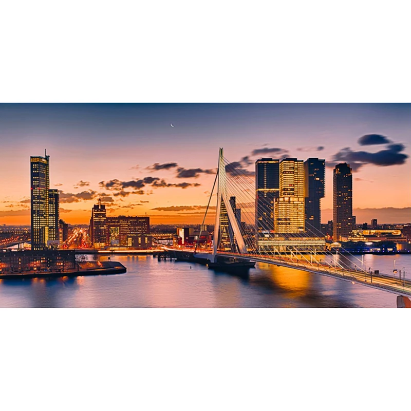 5D DIY Diamond embroidery Rotterdam Bridge diamond painting Cross Stitch full square Rhinestone mosaic home decoration
5D DIY Diamond embroidery Rotterdam Bridge diamond painting Cross Stitch full square Rhinestone mosaic home decoration