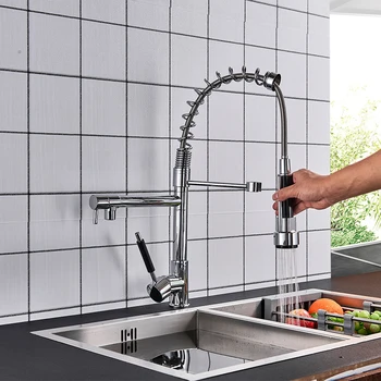 Contemporary Style Kitchen Faucets Single Hole Kitchen Faucet Swivel Spout Mixer Tap With Black Body Chrome
Contemporary Style Kitchen Faucets Single Hole Kitchen Faucet Swivel Spout Mixer Tap With Black Body Chrome