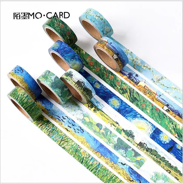 Japan Creative Van Gogh colour Adhesive Tape Scrapbooking DIY School supplies Office Supplies WJ0638
Japan Creative Van Gogh colour Adhesive Tape Scrapbooking DIY School supplies Office Supplies WJ0638