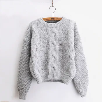 Women Pullover Sweaters Warm Jumpers Twist Pull Autumn Winter 2018 Warm Knitted Sweaters Christmas Sweter Mujer
Women Pullover Sweaters Warm Jumpers Twist Pull Autumn Winter 2018 Warm Knitted Sweaters Christmas Sweter Mujer