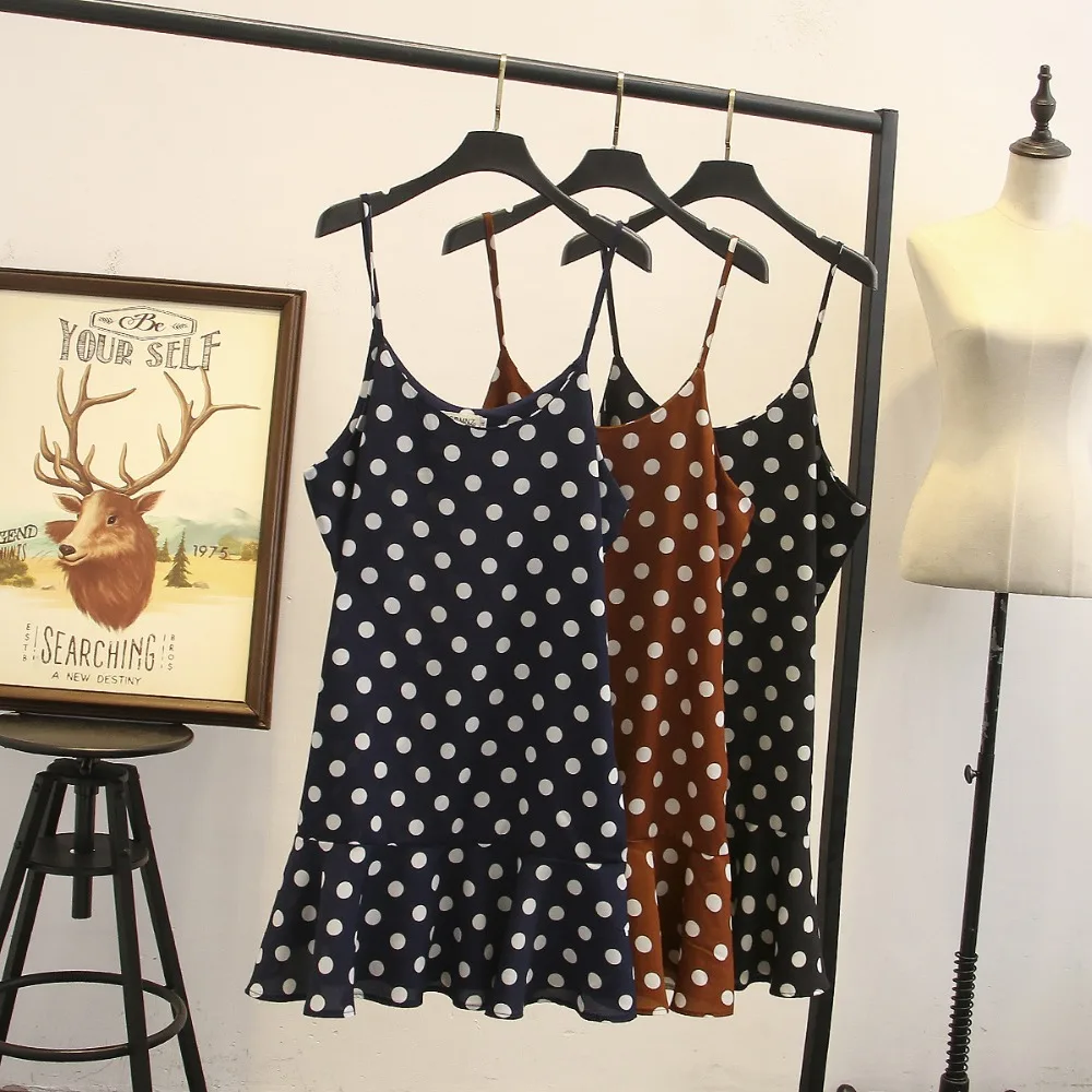 Ubetoku 2019 Summer women vest dress ladies sling dresses ruffle polka dot print plus size fashion women clothing
Ubetoku 2019 Summer women vest dress ladies sling dresses ruffle polka dot print plus size fashion women clothing