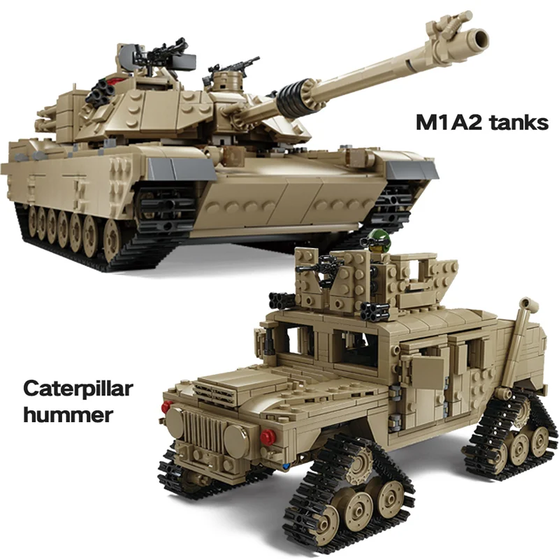 1463PCS Ww2 Hobbies Military M1A2 Tank Collection Series Compatible City Police ABRAMS MBT HUMMER L Building Bricks Toys
1463PCS Ww2 Hobbies Military M1A2 Tank Collection Series Compatible City Police ABRAMS MBT HUMMER L Building Bricks Toys