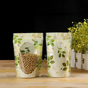 100pcs Flower tea specialty self sealing stand up bag green leaf open window sealed tea candy dried fruit food packaging bags
100pcs Flower tea specialty self sealing stand up bag green leaf open window sealed tea candy dried fruit food packaging bags