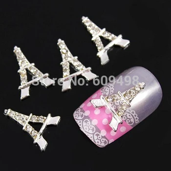 50pcs/bag Silver Eiffel Tower 3D Alloy Rhinestone Manicure Articles Nail Art Decoration DIY Fingernail
50pcs/bag Silver Eiffel Tower 3D Alloy Rhinestone Manicure Articles Nail Art Decoration DIY Fingernail