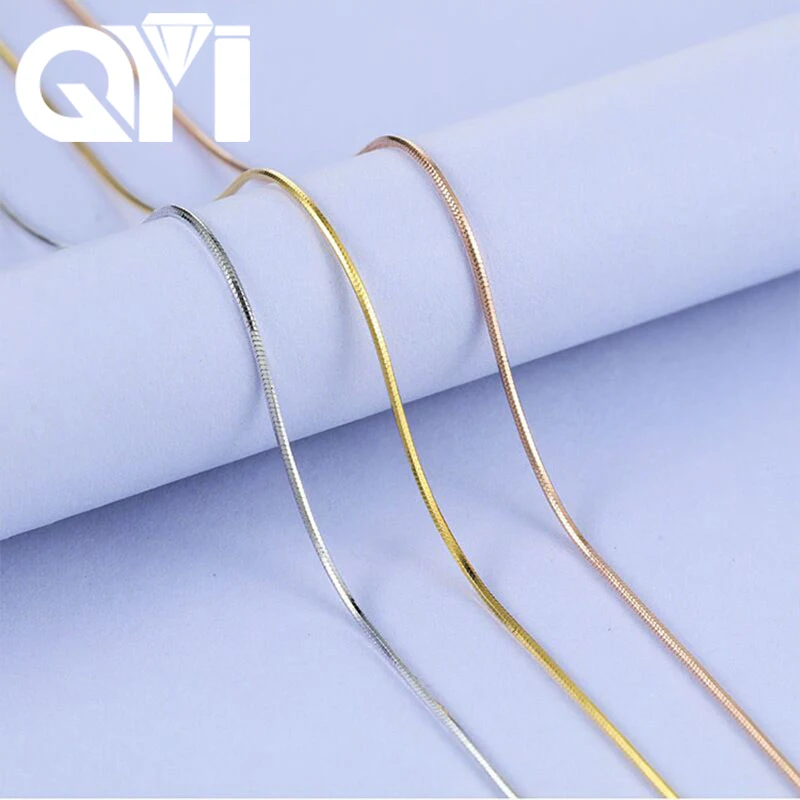 QYI 18K White Yellow Rose Gold Link Chain 16/18 inches Au750 Necklace Pendant Wendding Party Gift For Women
QYI 18K White Yellow Rose Gold Link Chain 16/18 inches Au750 Necklace Pendant Wendding Party Gift For Women