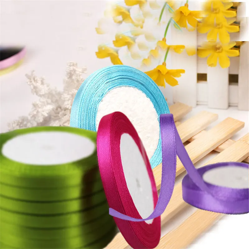 25 Yards (22 Meters) Silk Satin Ribbon 1/4" (6mm) Party Home Wedding Decoration Gift Wrapping Christmas New Year DIY Material
25 Yards (22 Meters) Silk Satin Ribbon 1/4" (6mm) Party Home Wedding Decoration Gift Wrapping Christmas New Year DIY Material
