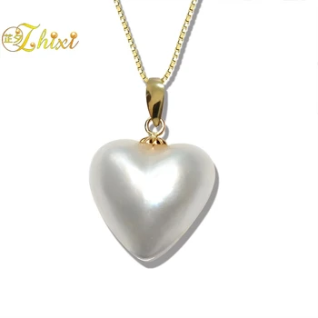 ZHIXI Real 18K Yellow Gold Pearl Necklace Pendant AU750 Fine Jewelry 15-16mm Natural seawater marbe pearl Pendant For Women D311
ZHIXI Real 18K Yellow Gold Pearl Necklace Pendant AU750 Fine Jewelry 15-16mm Natural seawater marbe pearl Pendant For Women D311