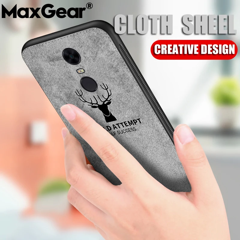 MaxGear Fabric Case for Xiaomi Redmi Note 5 6 Cases Silicon Edge Back Cover Case for Xiaomi Redmi 5 Plus Redmi Note 4 4X Pro
MaxGear Fabric Case for Xiaomi Redmi Note 5 6 Cases Silicon Edge Back Cover Case for Xiaomi Redmi 5 Plus Redmi Note 4 4X Pro