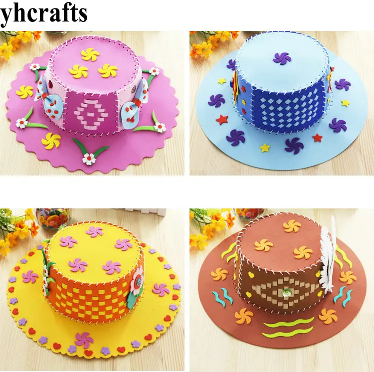 2PCS/LOT.4 design choose,DIY foam kids sun hat craft kits Early educational toy Kindergarten crafts DIY toys Adult DIY OEM
2PCS/LOT.4 design choose,DIY foam kids sun hat craft kits Early educational toy Kindergarten crafts DIY toys Adult DIY OEM