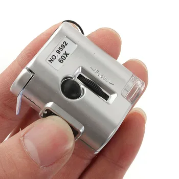 Hot TTKK LED 60X miniscope Jeweler Loupe Magnifying Glass magnifying glass UV light
Hot TTKK LED 60X miniscope Jeweler Loupe Magnifying Glass magnifying glass UV light