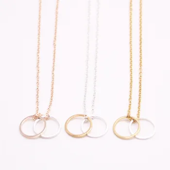 Digit zero symbol Pendant necklace Two connection circles Pendant necklace the to women
Digit zero symbol Pendant necklace Two connection circles Pendant necklace the to women