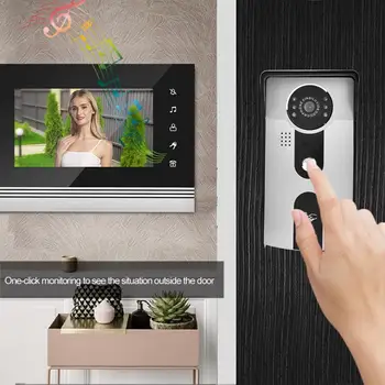 7 Inch Color LCD Touch Button Video Camera Doorbell Intercom Entry System pulsante campanello campanello
7 Inch Color LCD Touch Button Video Camera Doorbell Intercom Entry System pulsante campanello campanello