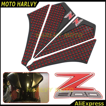 

BLK Tank Traction Pad Side Decal Gas Knee Protector For KAWASAKI Z800 2012 2013 2014 2015 2016