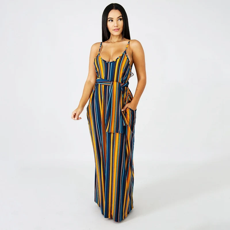 2019 Women Striped Print Long Maxi Dress Bohemian Summer Casual Loose Dress Plus Size Sexy Spaghetti Strap Bandage Party Dresses
2019 Women Striped Print Long Maxi Dress Bohemian Summer Casual Loose Dress Plus Size Sexy Spaghetti Strap Bandage Party Dresses