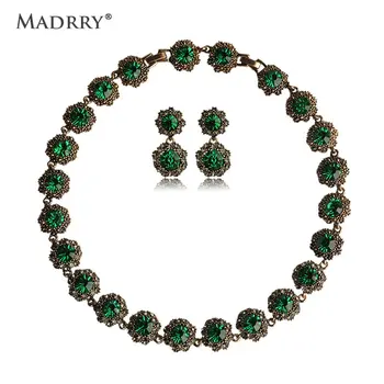 Vintage Luxurious Necklaces Earrings Jewelry Sets Exquisite Rhinestone Antique Gold Color Crystal Noble Jewelry for Women Dress
Vintage Luxurious Necklaces Earrings Jewelry Sets Exquisite Rhinestone Antique Gold Color Crystal Noble Jewelry for Women Dress