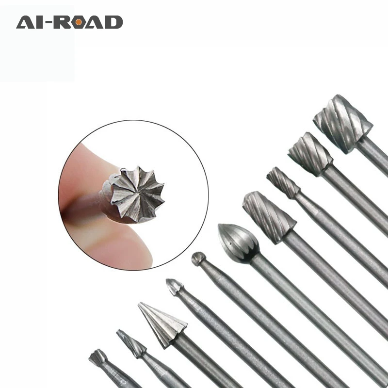 10pcs Dremel Router Bit Tool 1/8 Inch HSS Mini Drill Bit Set Cutting Router Grinding Bits Milling Cutters For Wood Carving Cut
10pcs Dremel Router Bit Tool 1/8 Inch HSS Mini Drill Bit Set Cutting Router Grinding Bits Milling Cutters For Wood Carving Cut