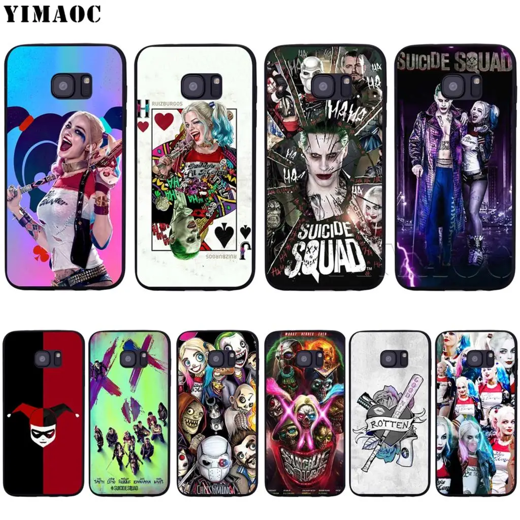 YIMAOC Suicide Squad Joker Harley Quinn Soft Case for Samsung Galaxy S6 S7 S10eEdge S8 S9 Plus A3 A5 A6 A7A8 A9 J6 Note 8 9 2018
YIMAOC Suicide Squad Joker Harley Quinn Soft Case for Samsung Galaxy S6 S7 S10eEdge S8 S9 Plus A3 A5 A6 A7A8 A9 J6 Note 8 9 2018