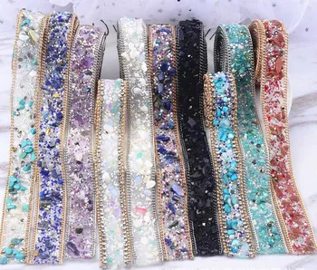 5 Meter 2cm Width Gemstone Jade Beads Hot Fixed Chain Ribbon For Sewing Apparel Shoes Bag Phone Case Photo Frame Decoration DIY
5 Meter 2cm Width Gemstone Jade Beads Hot Fixed Chain Ribbon For Sewing Apparel Shoes Bag Phone Case Photo Frame Decoration DIY
