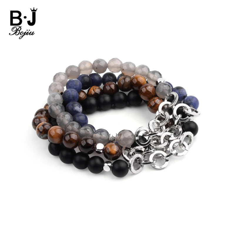 Boho Real Natural Stone Silver Metal Chain Bracelets For Women Ladies White Howlite Agates Lapis Tiger Eye Beads Bracelet BC312
Boho Real Natural Stone Silver Metal Chain Bracelets For Women Ladies White Howlite Agates Lapis Tiger Eye Beads Bracelet BC312