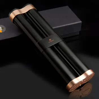 Free Shipping COHIBA Alloy Travel Cigar Humidor Hydrating Holder 2 Tube With Humidifier 
Free Shipping COHIBA Alloy Travel Cigar Humidor Hydrating Holder 2 Tube With Humidifier