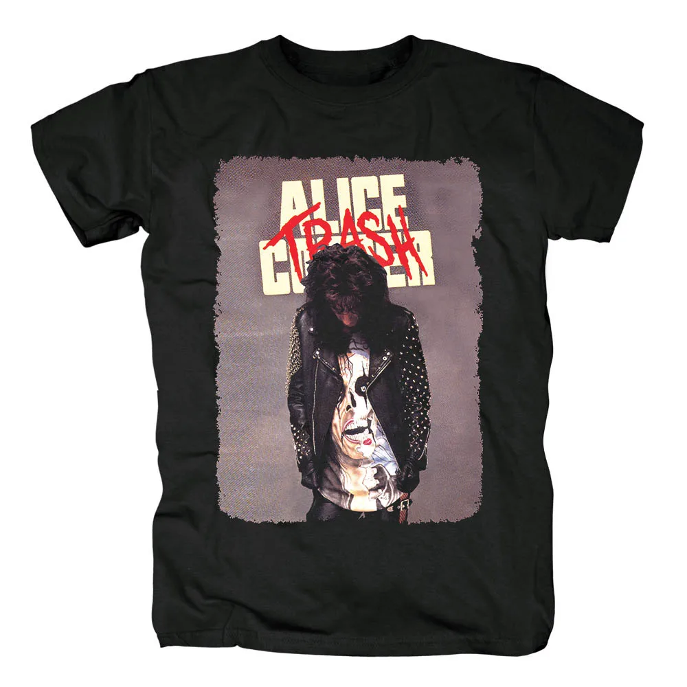 Bloodhoof Free shipping Trash Alice Cooper Album Cover Hard Rock Heavy Metal men's black T-Shirt Asian Size
Bloodhoof Free shipping Trash Alice Cooper Album Cover Hard Rock Heavy Metal men's black T-Shirt Asian Size