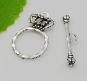 Free Ship 100sets Tibetan Silver Connector Crown Toggle Clasps Hooks For Bracelet
Free Ship 100sets Tibetan Silver Connector Crown Toggle Clasps Hooks For Bracelet
