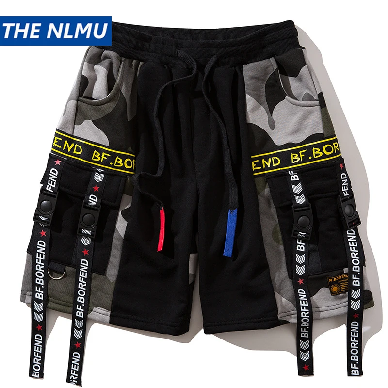 Mens Cargo Camouflage Shorts Patchwork Sweatpants Men Hip Hop Streetwear Shorts Ribbons 2019 Summer Knee Length Shorts Men HW136
Mens Cargo Camouflage Shorts Patchwork Sweatpants Men Hip Hop Streetwear Shorts Ribbons 2019 Summer Knee Length Shorts Men HW136