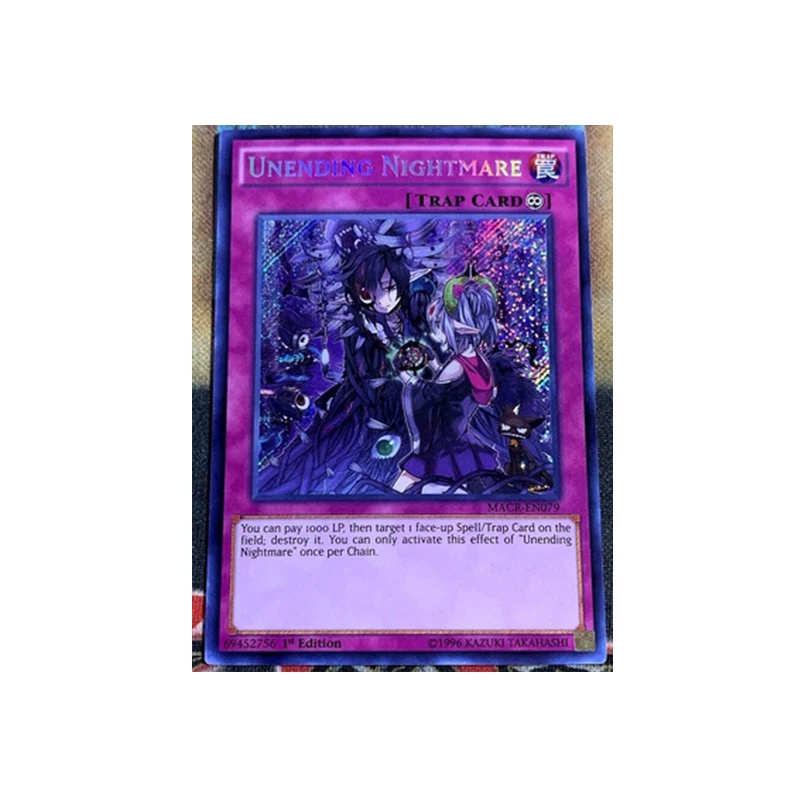 Yu Gi Oh Game Card US-English One Brush European Edition MACR BLRR SCR/UR Nightmare B3B Anime Yugioh Game Card Collection
Yu Gi Oh Game Card US-English One Brush European Edition MACR BLRR SCR/UR Nightmare B3B Anime Yugioh Game Card Collection