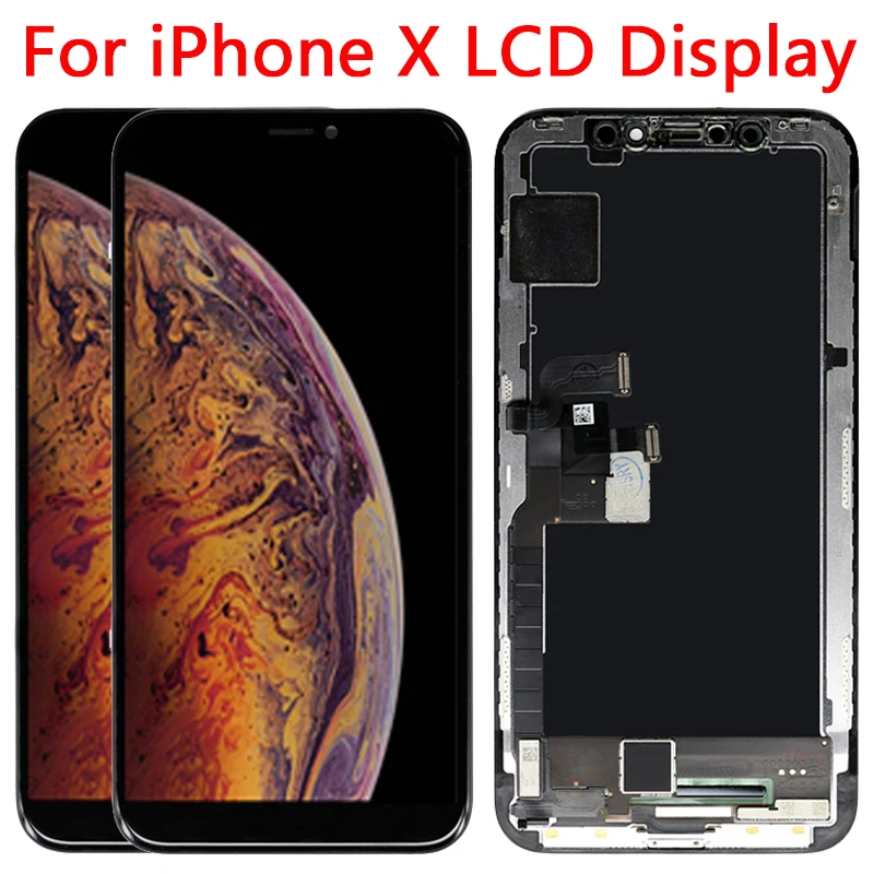 SUPER AMOLED For iPhone X LCD Display Touch Screen Replacement Digitizer Assembly For iPhone XS LCD Screen Repair parts Black
SUPER AMOLED For iPhone X LCD Display Touch Screen Replacement Digitizer Assembly For iPhone XS LCD Screen Repair parts Black