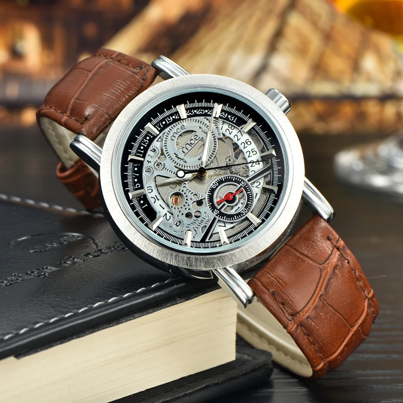 MCE Men Watch Top Brand Luxury Automatic Mechanical Watch Leather Military Watches Clock Men Relojes Masculino 2018
MCE Men Watch Top Brand Luxury Automatic Mechanical Watch Leather Military Watches Clock Men Relojes Masculino 2018