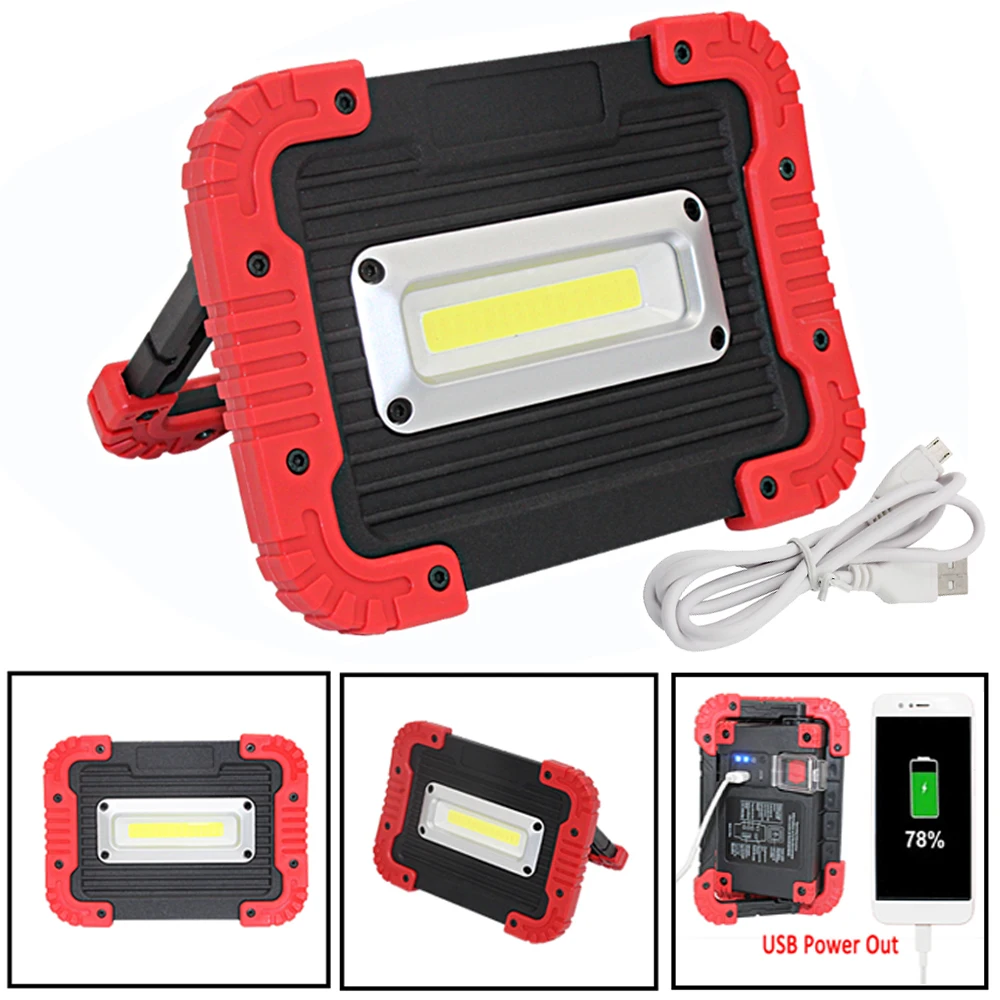 USB Rechargeable 10W COB LED Flashlight Work Light lantern Flood Light Bult-in 4400mAh Power Bank Camping Tent lamp Outdoor
USB Rechargeable 10W COB LED Flashlight Work Light lantern Flood Light Bult-in 4400mAh Power Bank Camping Tent lamp Outdoor