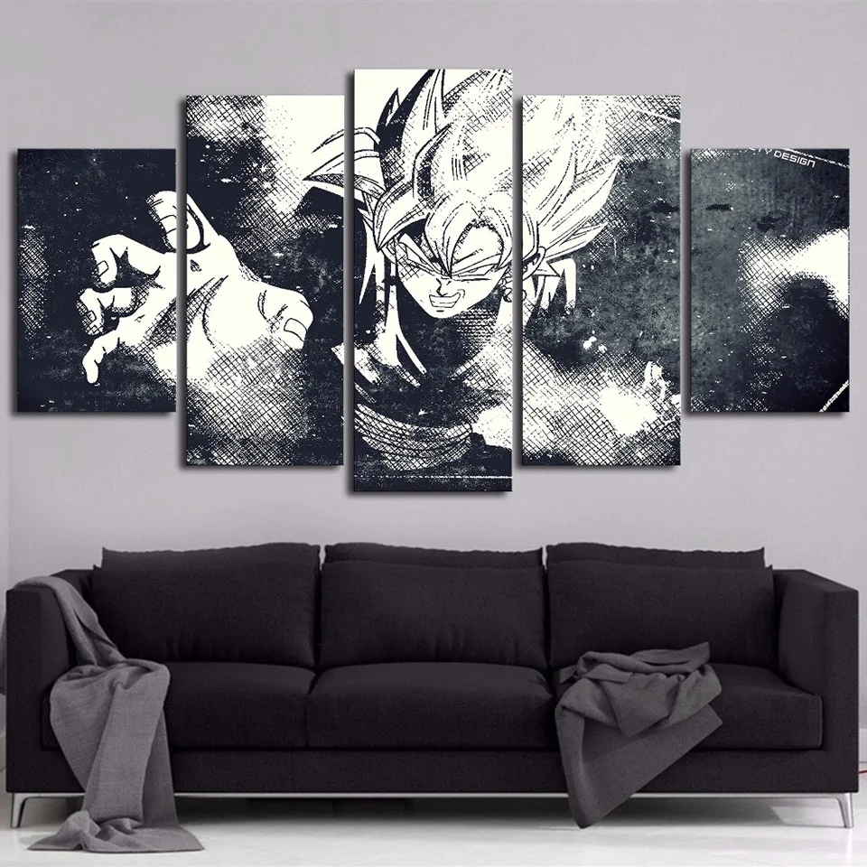 Anime Dragon Ball Poster Wall Art Canvas HD Prints Pictures Home Decor 5 Pieces Paintings Modular Living Room Black White Frames
Anime Dragon Ball Poster Wall Art Canvas HD Prints Pictures Home Decor 5 Pieces Paintings Modular Living Room Black White Frames