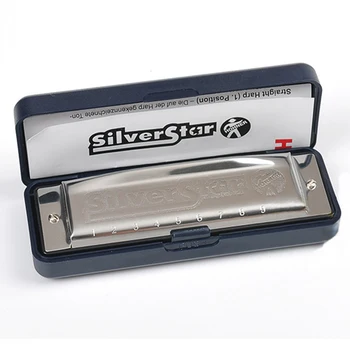 Diatonic 10 Holes Harmonica Hohner Mouth Organ Instrumento Harmonica KeyC Silver Star Enthusiast Series Blue Musical Instrument
Diatonic 10 Holes Harmonica Hohner Mouth Organ Instrumento Harmonica KeyC Silver Star Enthusiast Series Blue Musical Instrument