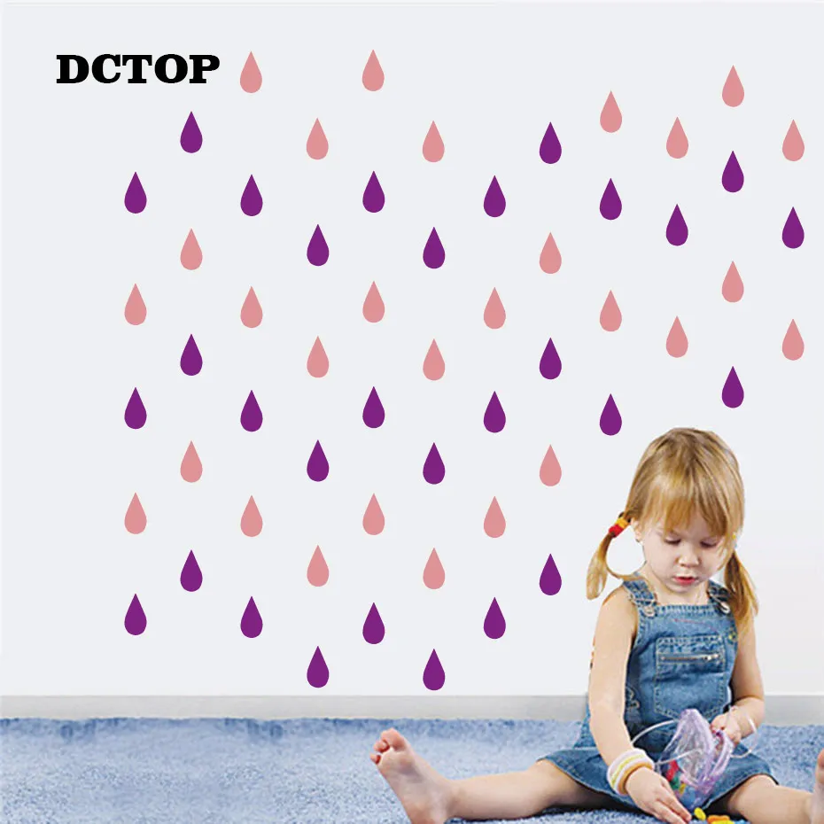 63pcs Raindrop Pattern Polka Dots Wall Sticker Removable Wall Decal Artistic Design Wallpaper Mural For Kid Room Home Decoration
63pcs Raindrop Pattern Polka Dots Wall Sticker Removable Wall Decal Artistic Design Wallpaper Mural For Kid Room Home Decoration