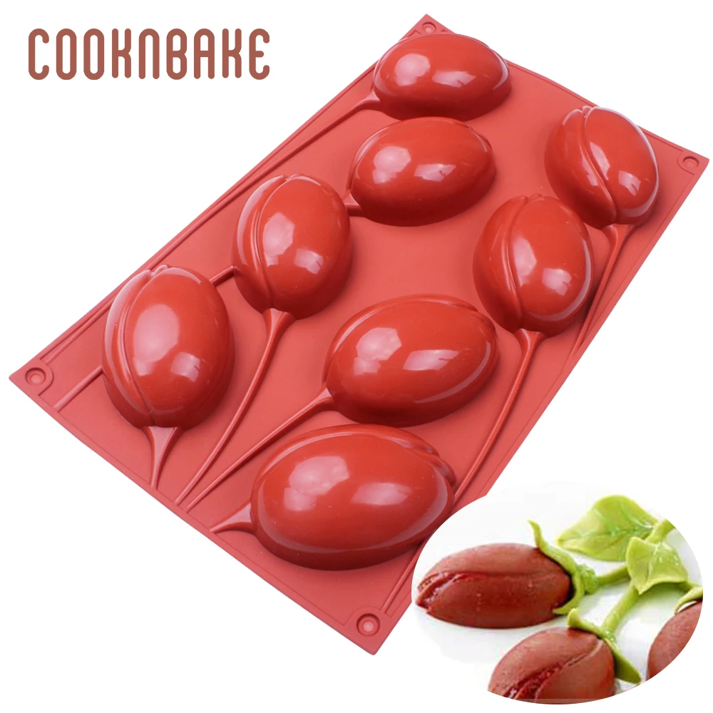 Tulips shape Silicone Cake chocolate Mold Handmade Soap candle Molds Kitchen Bakeware Baking tools Pudding Mold 8 Hole christmas
Tulips shape Silicone Cake chocolate Mold Handmade Soap candle Molds Kitchen Bakeware Baking tools Pudding Mold 8 Hole christmas