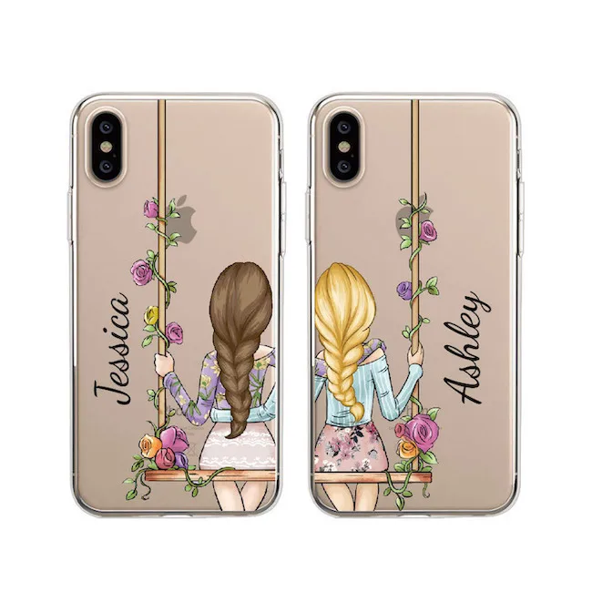 Custom Personalised Name Travel BFF Best Friend Forever Girl Mobile Phone Soft Transparent Case For iPhone XS Max XR X 8Plus
Custom Personalised Name Travel BFF Best Friend Forever Girl Mobile Phone Soft Transparent Case For iPhone XS Max XR X 8Plus