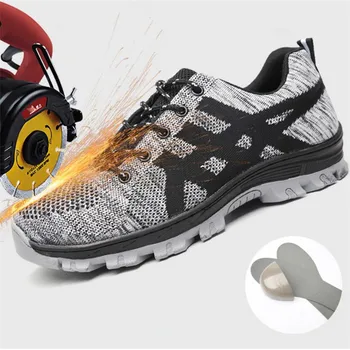 Men's Steel Toe Cap Work Safety Shoes autumn Breathable Anti-slip Steel Puncture Proof Construction Boots Indestructible Shoes
Men's Steel Toe Cap Work Safety Shoes autumn Breathable Anti-slip Steel Puncture Proof Construction Boots Indestructible Shoes