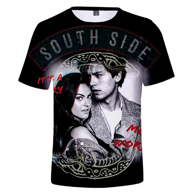 American TV Riverdale 3D T Shirt Women Men Summer Tops Southside Serpent Jughead Jones Short Sleeve Funny Tshirt Female T-Shirt
American TV Riverdale 3D T Shirt Women Men Summer Tops Southside Serpent Jughead Jones Short Sleeve Funny Tshirt Female T-Shirt