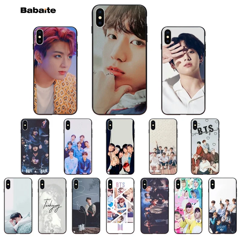Babaite BTS Smart Cover Black Soft Shell Phone Case for iPhone X XS MAX 6 6S 7 7plus 8 8Plus 5 5S XR cover
Babaite BTS Smart Cover Black Soft Shell Phone Case for iPhone X XS MAX 6 6S 7 7plus 8 8Plus 5 5S XR cover