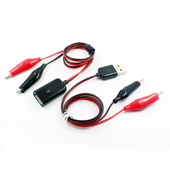 USB Crocodile wire Alligator clips Male of female to USB tester Detector voltage meter ammeter capacity power meter
USB Crocodile wire Alligator clips Male of female to USB tester Detector voltage meter ammeter capacity power meter