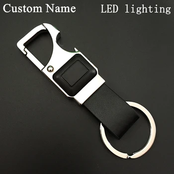 Custom Lettering Men Leather Key Chain Metal Car Key Ring Multifunctional Tool Key Holder LED,Bottle Opener Keychain
Custom Lettering Men Leather Key Chain Metal Car Key Ring Multifunctional Tool Key Holder LED,Bottle Opener Keychain