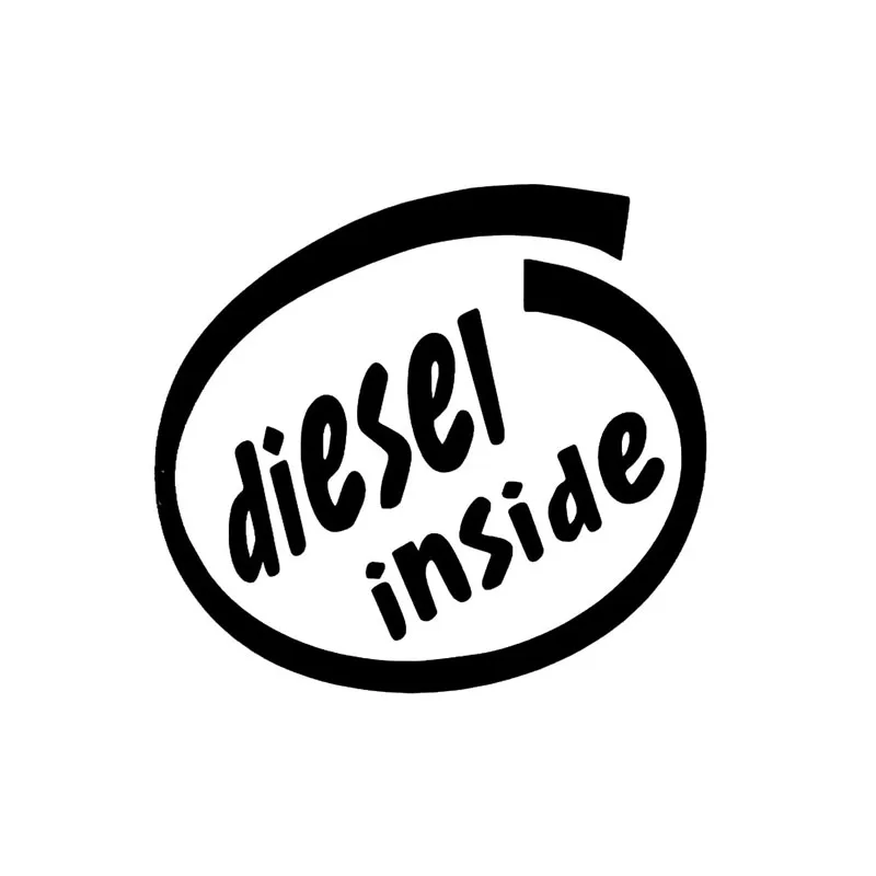 Diesel Inside Chevy Vw Tdi Jetta Window Sticker Vinyl Decal #188
