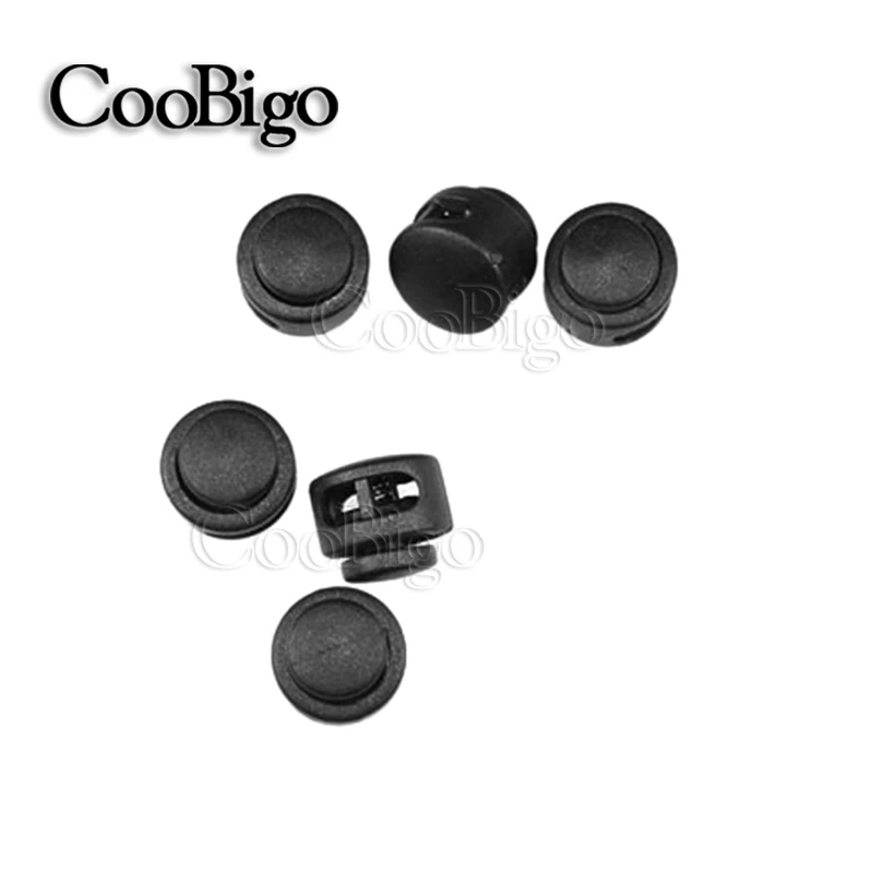 25pcs 13.5*13mm Plastic Paracord Cord Lock Clamp 2 hole Toggle Clip Stopper 2mm Rope Garment Shoes Accessories Black & White
25pcs 13.5*13mm Plastic Paracord Cord Lock Clamp 2 hole Toggle Clip Stopper 2mm Rope Garment Shoes Accessories Black & White