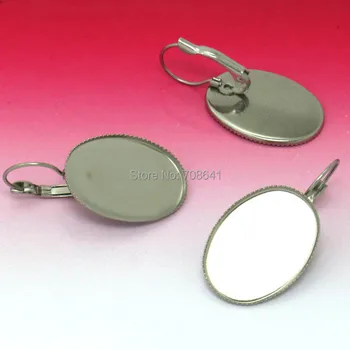 Blank Stainless Steel Wire Hook Earrings Base Settings with Inner 18x25mm Oval Bezel Cabochon Ear Clip Earrings DIY Findings
Blank Stainless Steel Wire Hook Earrings Base Settings with Inner 18x25mm Oval Bezel Cabochon Ear Clip Earrings DIY Findings