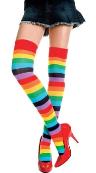 Free Shipping Fashion New arrival Polyester OVER THE KNEE Rainbow Colorful High Thigh Ladies Long Women Stripey Stockings
Free Shipping Fashion New arrival Polyester OVER THE KNEE Rainbow Colorful High Thigh Ladies Long Women Stripey Stockings