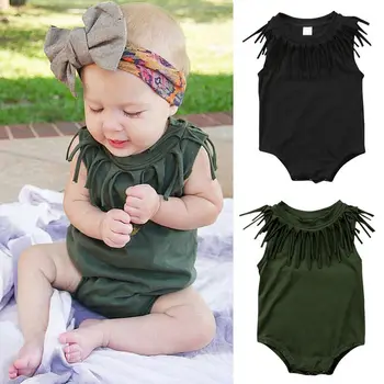 Newborn Baby Clothing Sleeveless Grey Black Romper O-Neck Tassels 2 Color Solid Cotton Jumpsuit Infant Kid Clothes 
Newborn Baby Clothing Sleeveless Grey Black Romper O-Neck Tassels 2 Color Solid Cotton Jumpsuit Infant Kid Clothes
